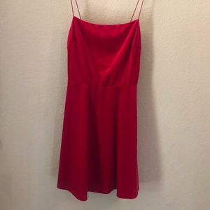 Urban Outfitters Red Velvet Mini Dress
